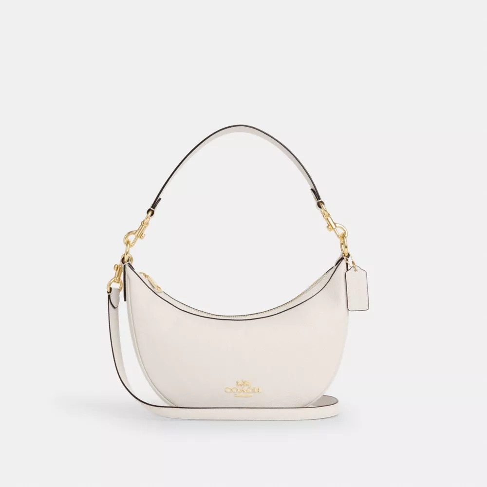 Coach White Leather Shoulder Bag